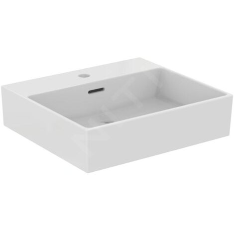 Ideal Standard Extra - Lavabo à poser 500x450 mm, avec trop-plein, trou pour robinet, blanc T388401
