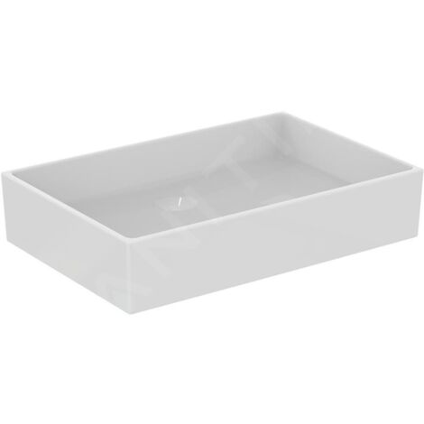 Ideal Standard Extra - Lavabo à poser 600x400 mm, sans trop-plein, blanc T374001