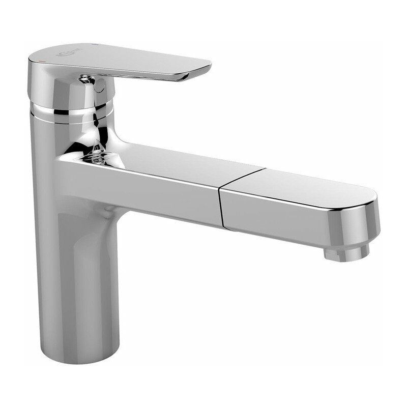 

Mezclador monomando de cocina CERAPLAN III con ducha de mano extraíble cromo IDEAL STANDARD