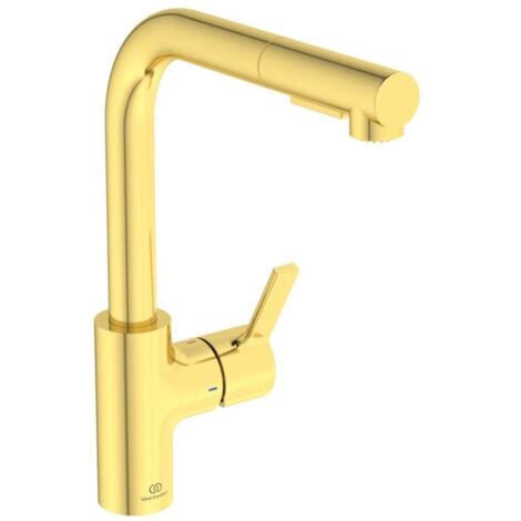 IDEAL STANDARD grifo de cocina Gusto ducha extraíble oro