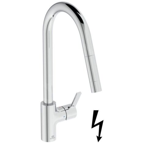 Ideal Standard Gusto - Mitigeur d’évier avec bec extractible, chrome BD415AA