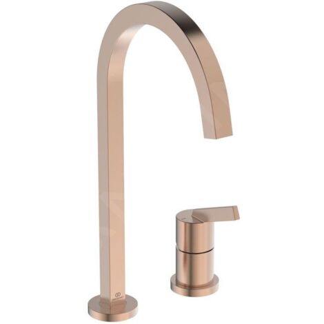 Ideal Standard Gusto - Mitigeur d’évier, installation à 2 trous, Sunset Rose BD423J4
