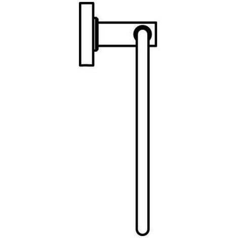 Ideal Standard Handtuchring Iom schwenkbar Silk Black A9130XG