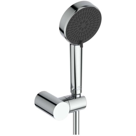 Ideal Standard Idealrain - Brausegarnitur: Handbrause, Halter und Schlauch, 2 Strahlarten, Chrom BE153AA