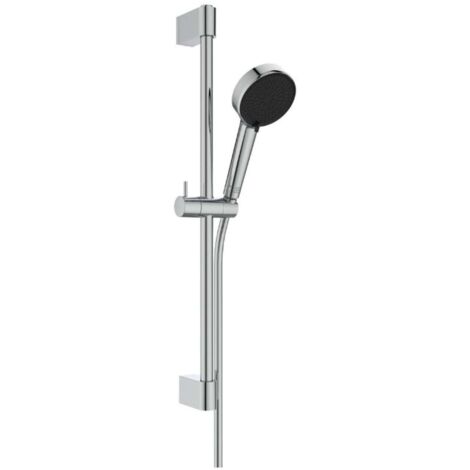 Ideal Standard Idealrain - Conjunto de ducha, flexo y barra, 2 chorros, cromo BE417AA