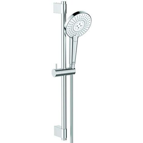 Ideal Standard Idealrain Evo Jet - Set doccetta Circle, asta saliscendi 60 cm, 3 getti, cromato B1761AA