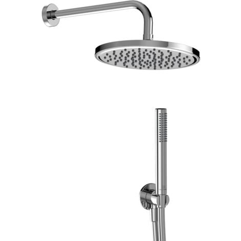 Ideal Standard - Idealrain, Kit doccia tondo 5 pezzi, Set accessori doccia per bagno, BD778AA, Cromato