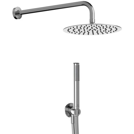 Ideal Standard - Idealrain, Kit doccia tondo 5 pezzi, Set accessori doccia per bagno, Cromato