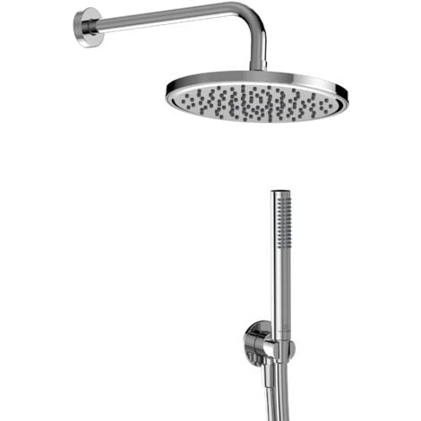 Ideal Standard - Idealrain, Kit doccia tondo 5 pezzi, Set accessori doccia per bagno, Cromato