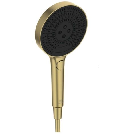 Ideal Standard Idealrain Solos - Duschkopf, 3 Strahlarten, EcoFlow, gebürstetes Gold A7896A2