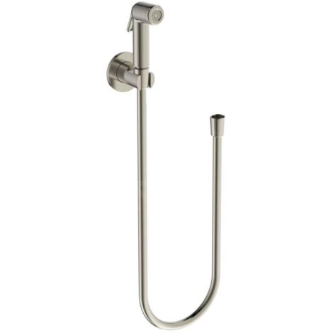 Ideal Standard Idealspray - Douchette de bidet avec support et flexible, acier B0595GN