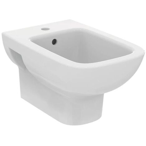 Ideal Standard I.LIFE A bidet sospeso monoforo, monoforo, con troppopieno, colore bianco finitura lucido T452401