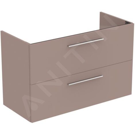 Ideal Standard i.Life A - Meuble sous lavabo, 1000x440x630 mm, 2 tiroirs, beige mat T5257NH