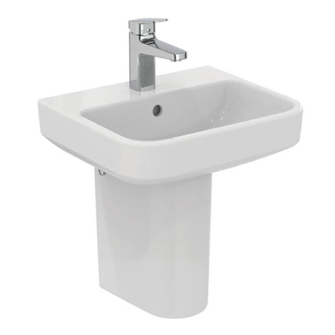 Ideal Standard I.Life B Basin and Semi Pedestal 450mm Wide - 1 Tap Hole