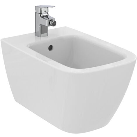 Ideal Standard i.Life B - Bidet suspendu, trou pour robinetterie, blanc T461501