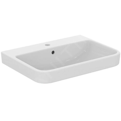 Ideal Standard i.Life B - Lavabo 60x48 cm, avec trop-plein, trou pour robinetterie, SmartGuard, blanc T4607HY
