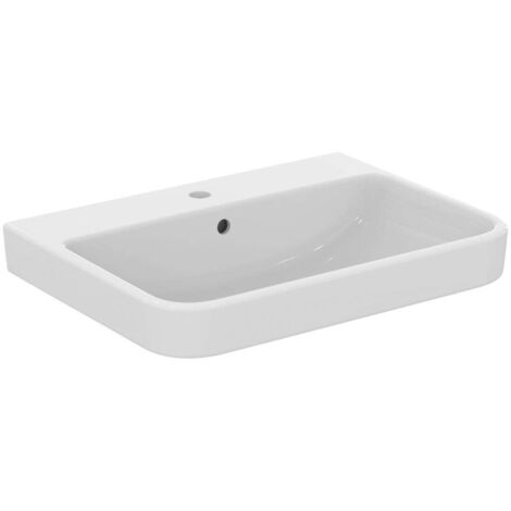 Ideal Standard i.Life B - Lavabo 65x48 cm, avec trop-plein, trou pour robinetterie, blanc T460601