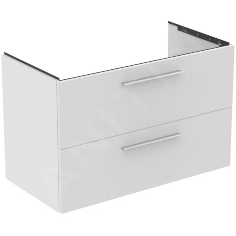 Ideal Standard i.Life B - Meuble-vasque, 100x63x51 cm, 2 tiroirs, blanc mat T5276DU