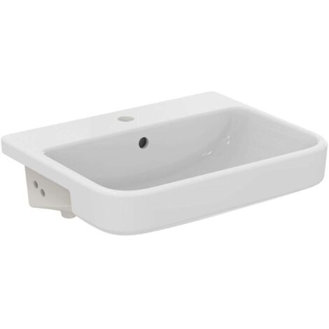Ideal Standard i.Life B - Waschtisch 55x44 cm, mit Überlauf, mit Hahnloch, weiß T461101