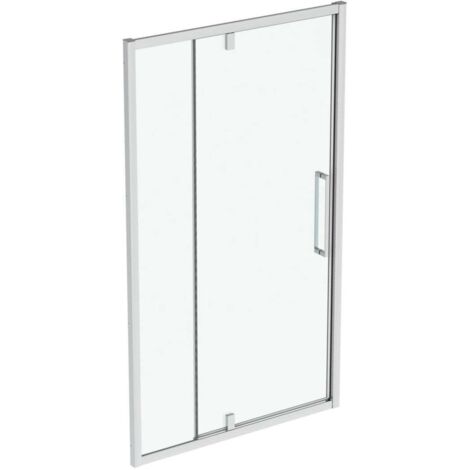 Ideal Standard i.Life - Puerta de ducha pivotante 120 cm, silver bright/cristal transparente T4939EO