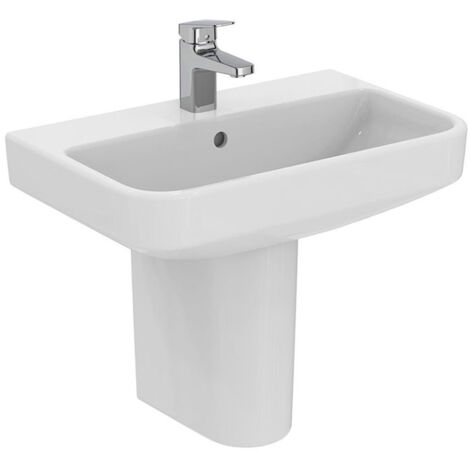 Ideal Standard I.Life S Compact Basin and Semi Pedestal 600mm Wide - 1 Tap Hole