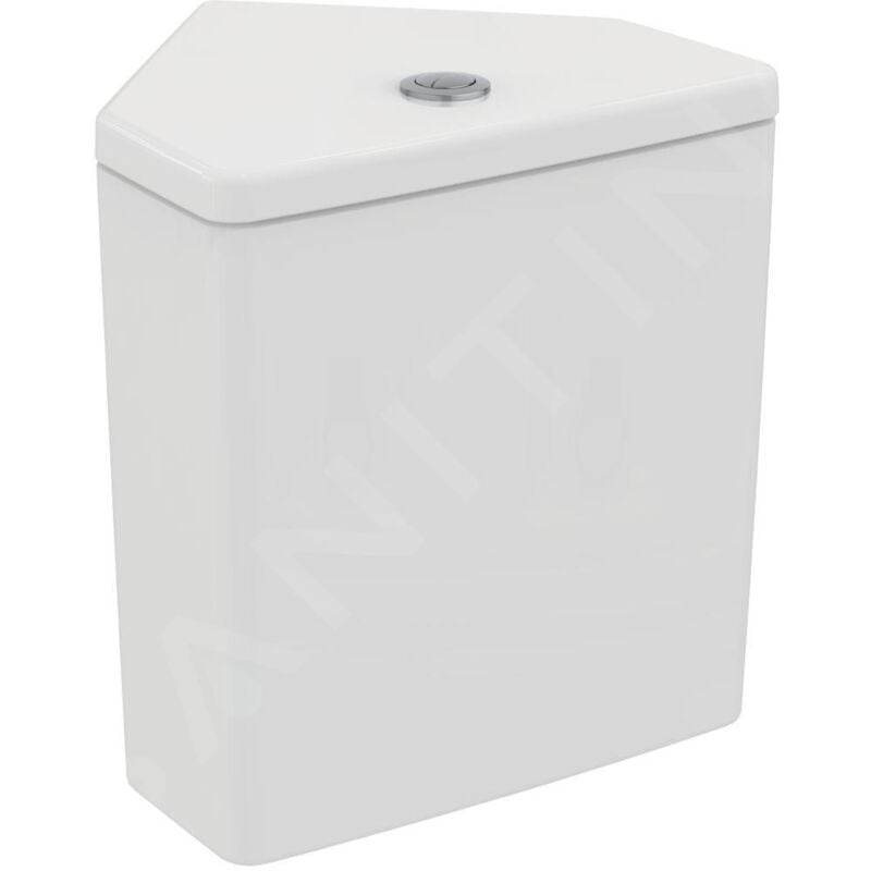 Ideal Standard - i.Life s - Réservoir de chasse d'angle, alimentation par le bas, blanc T520101