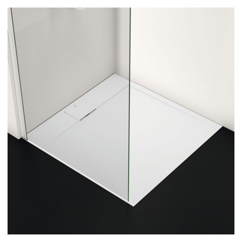 I.Life Ultra Flat Square Shower Tray 800mm x 800mm - White - Ideal Standard