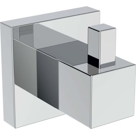 Ideal Standard IOM Cube Crochet porte-serviettes E2192AA chromé, avec kit de montage
