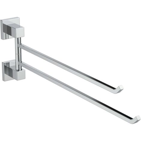 Ideal Standard IOM Cube porte-serviettes E2200AA 2 bras, avec kit de montage, chromé