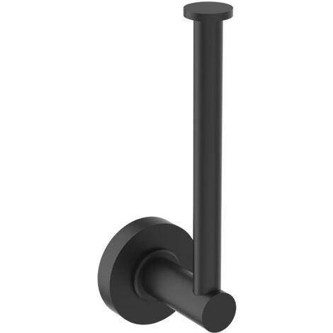 Ideal Standard - IOM Portarotolo di cortesia per installazione a pareta, Nero Seta