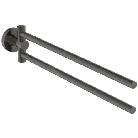 Ideal Standard IOM - Porte-serviettes, pivotant, longueur 37 cm, Magnetic Grey A9131A5