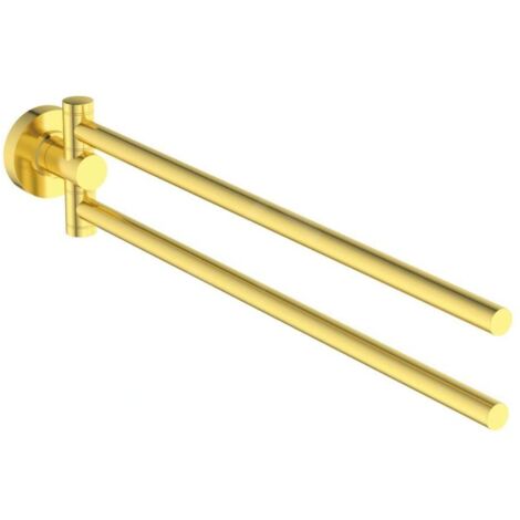 Ideal Standard IOM - Porte-serviettes, pivotant, longueur 37 cm, or brossé A9131A2