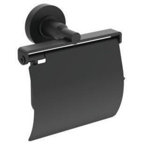 Ideal Standard IOM - Toilettenpapierhalter mit Deckel, Seide schwarz A9127XG