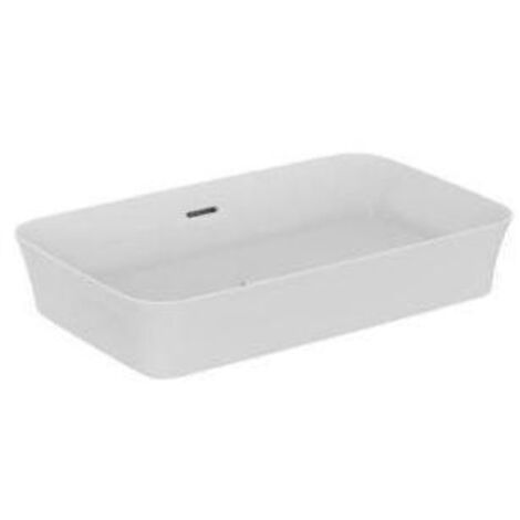Ideal Standard Ipalyss - Aufsatzwaschbecken 65x40 cm, mit Überlauf, idealPlus, Weiß E1887MA