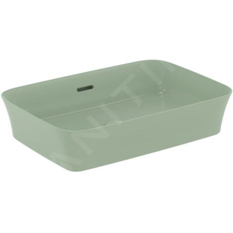 Ideal Standard Ipalyss - Lavabo à poser, 550x380 mm, avec trop-plein, Sage E2078X9