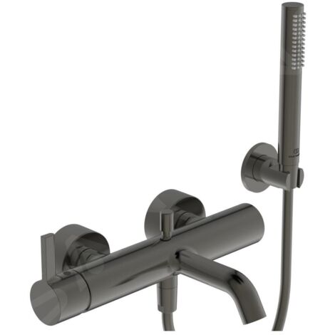 Ideal Standard Joy - Mitigeur de baignoire avec accessoires, Magnetic Grey BC787A5