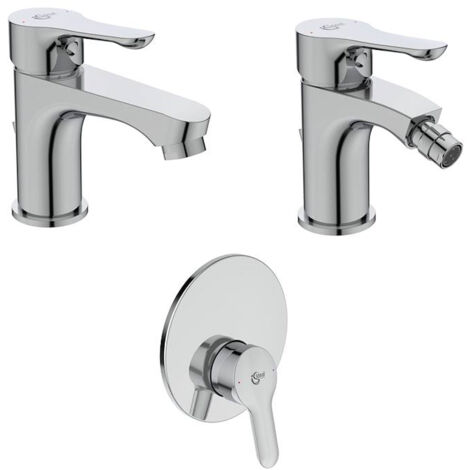 IDEAL STANDARD Kit miscelatore monocomando Alpha lavabo - bidet - doccia codice prod: BC647AA+BC652AA+A7184AA