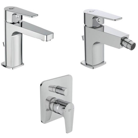 IDEAL STANDARD Kit rubinetti monoleva Cerafine D lavabo - bidet - doccia codice prod: BC686AA+BC691AA+A7189AA