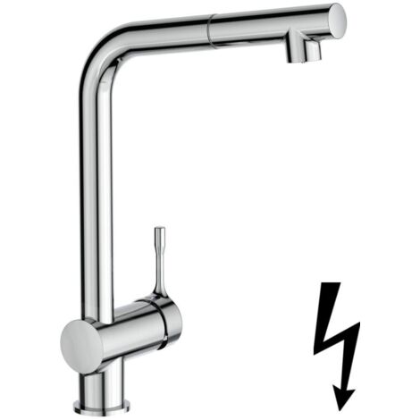 Ideal Standard Küchenarm. Ceralook, ND,m.herausz.HB, m.hohem Auslauf, Ausld.207mm, Chrom, BC177AA