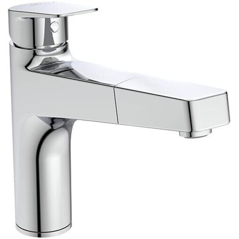 Ideal Standard Küchenarmatur Ceraplan m.h.Auslauf Ausld.210mm 1-Funktions-Handbrause Chrom, BD331AA