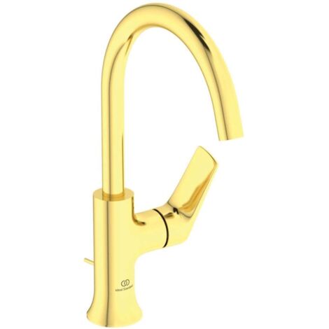 Ideal Standard La Dolce Vita - Miscelatore da lavabo, color oro spazzolato BD658A2