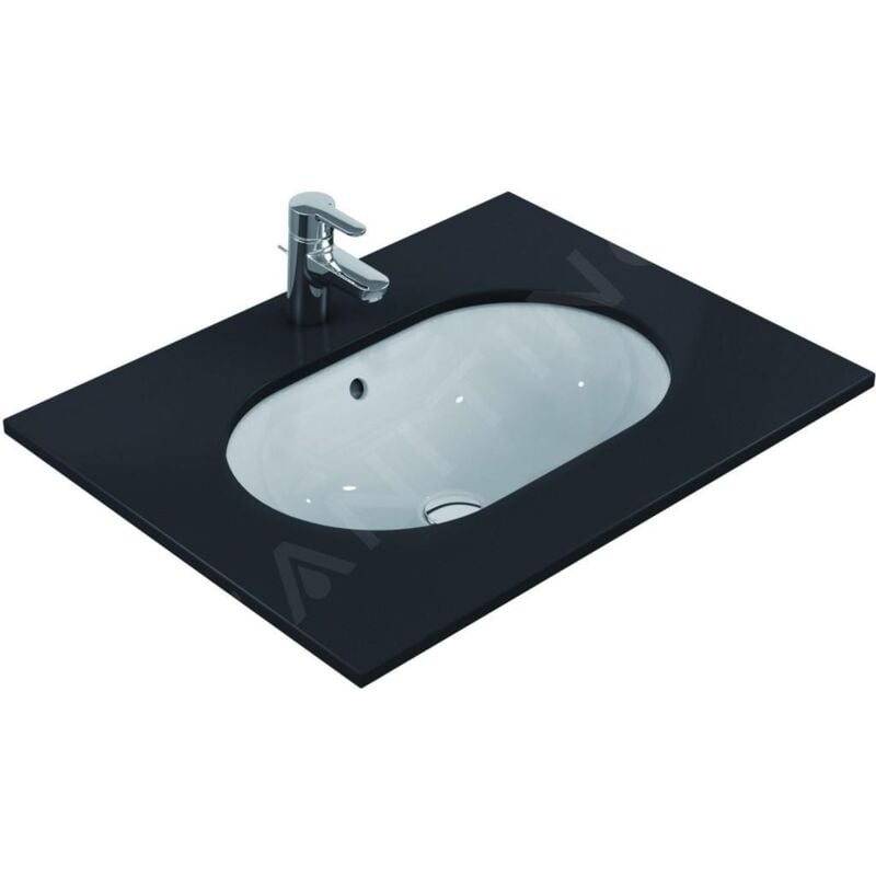Connect - Lavabo pour installation sous plaque, 620x410 mm, avec déversoir, blanc E505001 - Ideal Standard