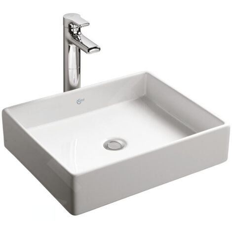 Ideal Standard Lavabo à poser 500x420 blanc sans trop plein