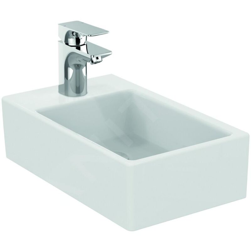 Strada - Lave-mains 450x270x130 mm, un trou pour mitigeur, blanc K081701 - Ideal Standard