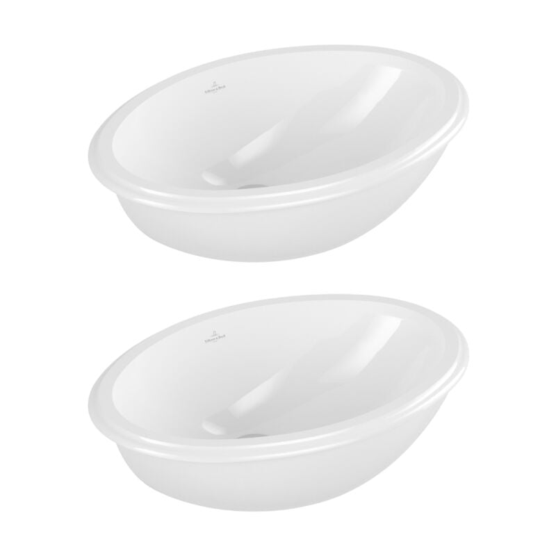 Villeroy&boch - Lot de deux vasques à encastrer par-dessous Evana 500 x 350 mm villeroy et boch