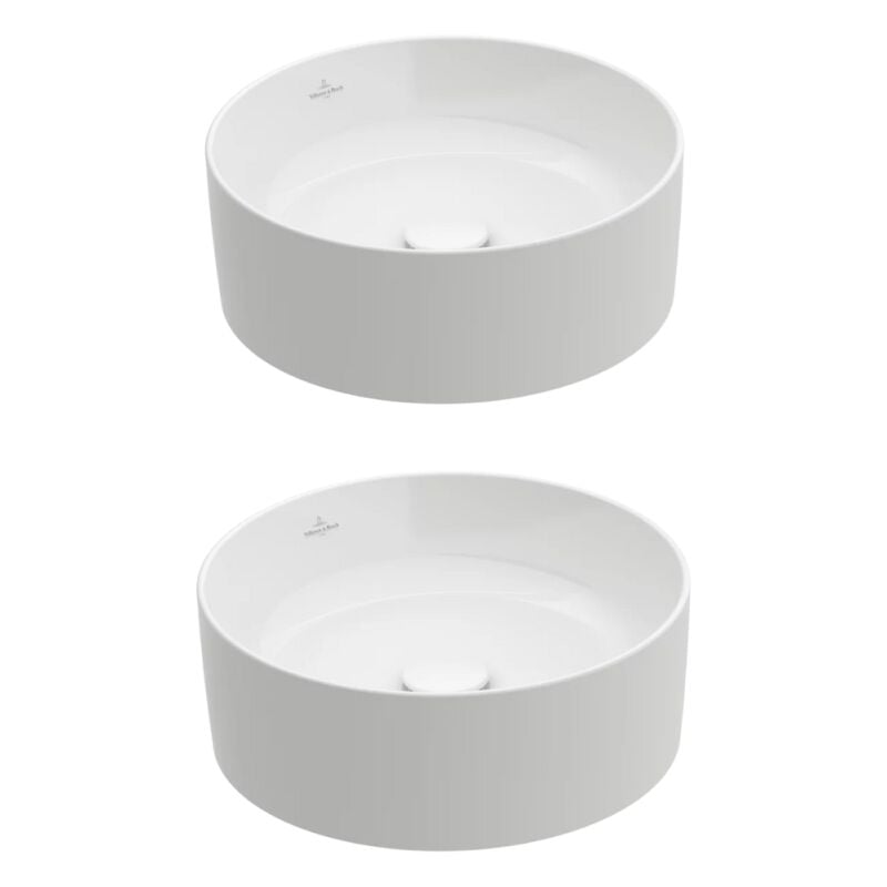 Villeroy&boch - Lot de deux vasques à poser rondes 40 x 40 villeroy et boch Collaro Blanc