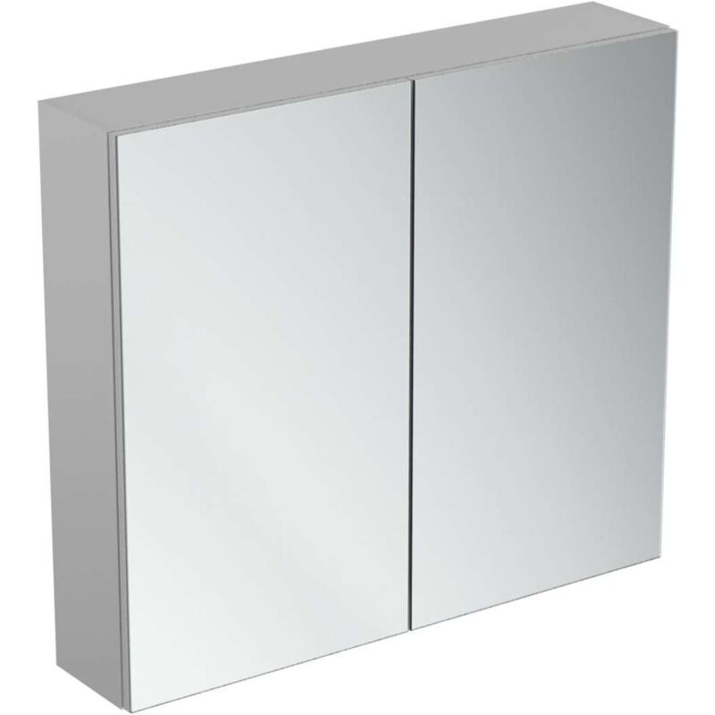 Mirror&Light - Armoire de toilette 800x700 mm, aluminium T3591AL - Ideal Standard