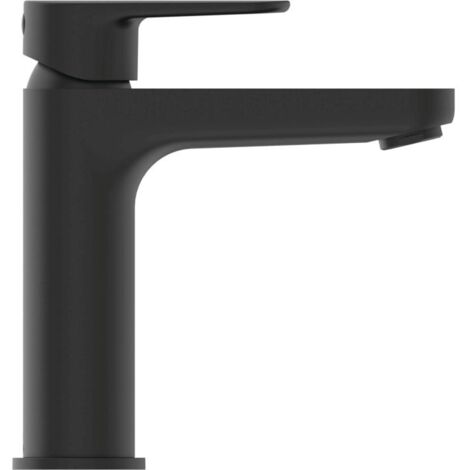 Ideal Standard – Mitigeur de lavabo noir à levier unique – Hauteur 176 mm – Longueur du bec 125 mm – Limiteur de débit 5 l/min – BC554XG