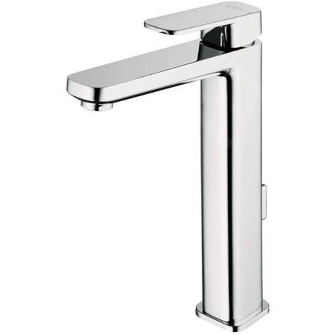 Ideal Standard Mitigeur de lavabo Tonic II, avec socle allongé, 5 l/min., avec garniture de vidage, Saillie 160mm, Chromé, A6328AA