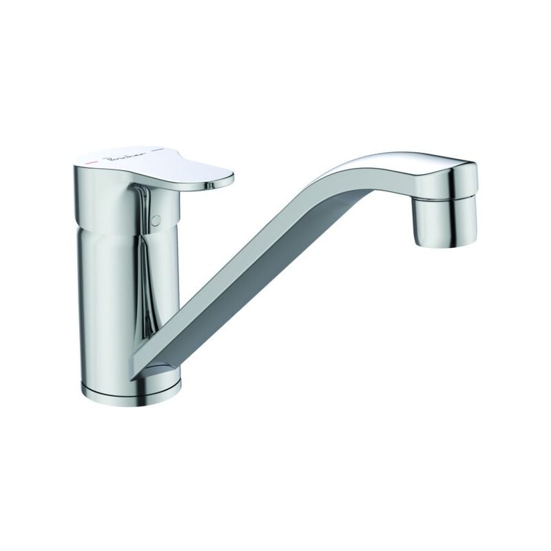 Mitigeur d'évier olyos ii bec bas C2 - Finition : chromé - Hauteur du bec : 138 mm - Longueur du bec : 226 mm Porcher